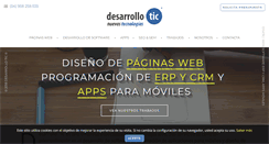 Desktop Screenshot of desarrollotic.com